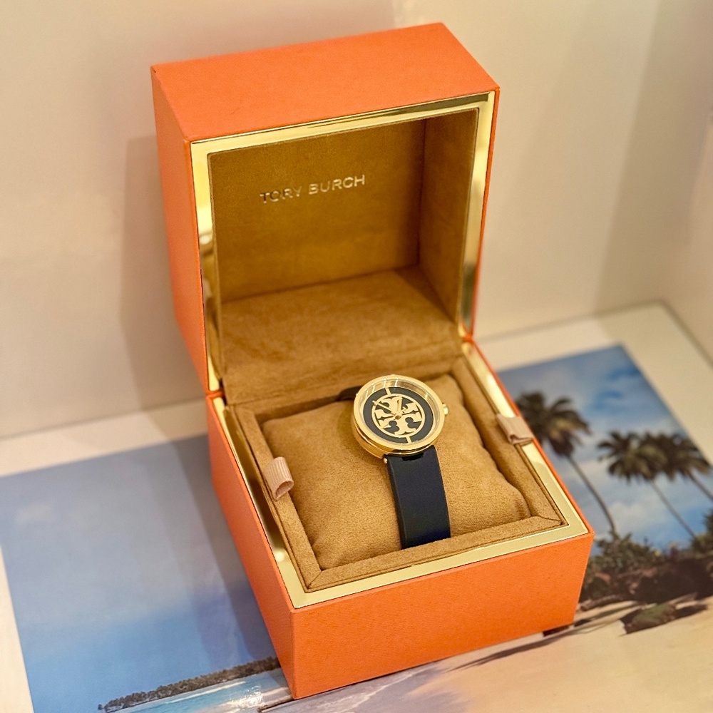 TORY BURCH Gold and Navy Watch – NEW